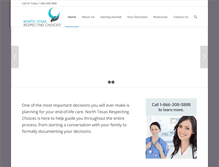 Tablet Screenshot of northtexasrespectingchoices.com